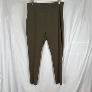 T by Talbots Olive Green Leggings Size XL